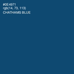 #0E4971 - Chathams Blue Color Image